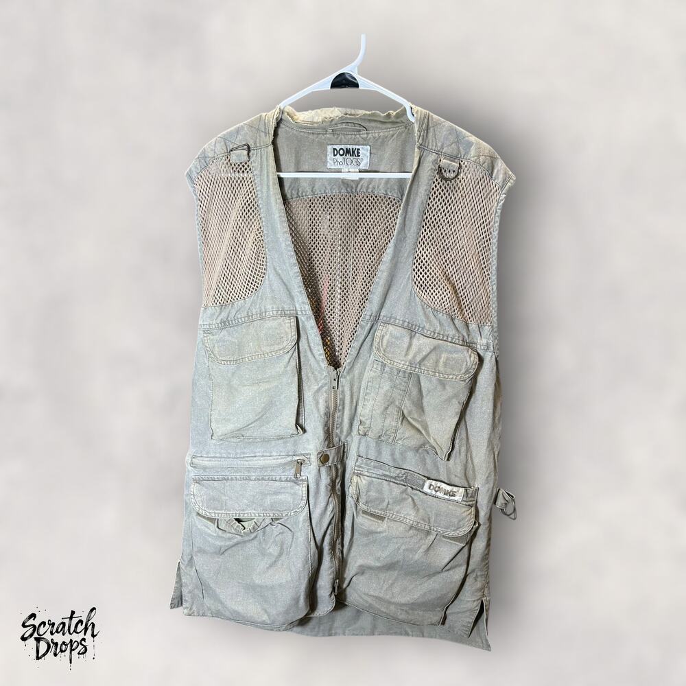 DOMKE PhotOGS Photography Vest Size L Vtg Multi Pocket Mesh Panel Outdoor Gear